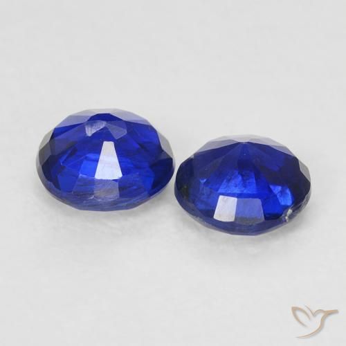 Kyanite Gemstones in 4.4 mm Size for Sale, Kyanite Stones in Royal Blue Color