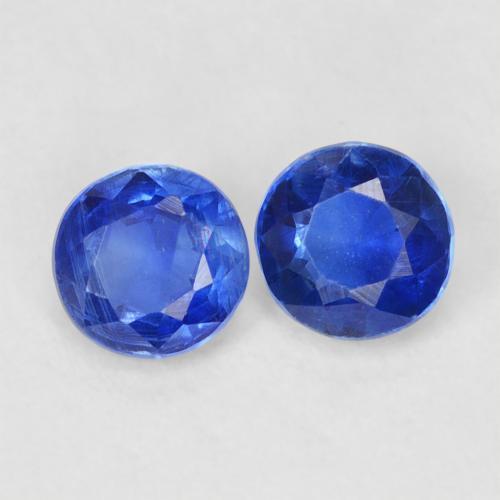 0.78 ctw Blue Kyanite Stones, Natural Kyanite in Round Facet Shape for Sale