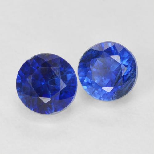 1.18 ctw Blue Kyanite Stones, Natural Kyanite in Round Facet Shape for Sale