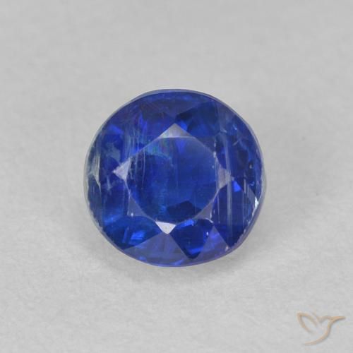 0.82ct Natural Navy Blue Kyanite, Round, SI