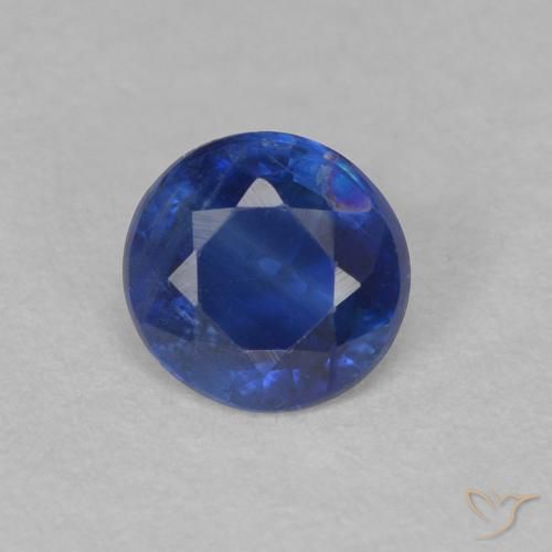 0.52ct Natural Dark Blue Kyanite, Round, SI