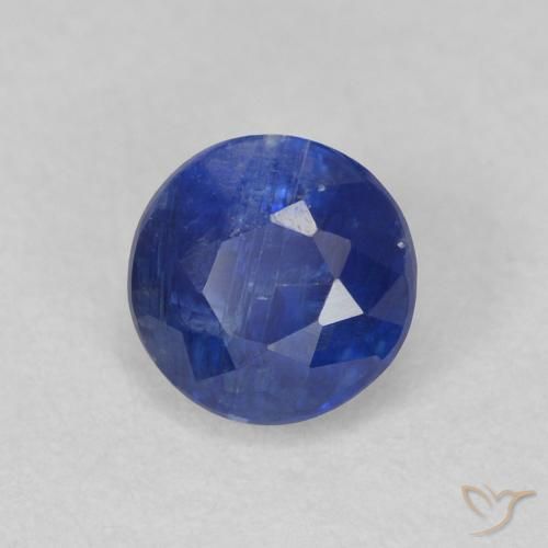 0.79 ct Blue Kyanite Stone, Natural Kyanite in Round Facet Shape for Sale