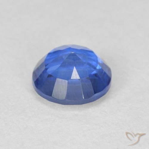 Kyanite Gemstone in 5.3 mm Size for Sale, Kyanite Stone in Light Navy Blue Color
