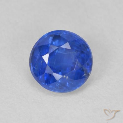 0.69ct Natural True Blue Kyanite, Round, SI