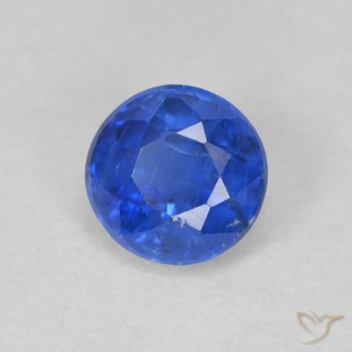 0.69 ct Blue Kyanite Stone, Natural Kyanite in Round Facet Shape for Sale