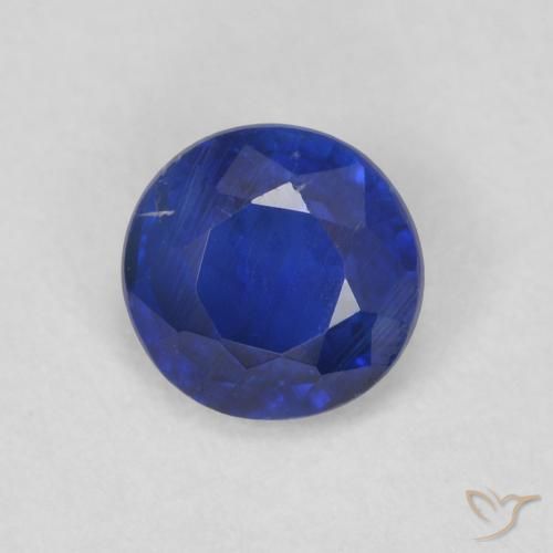 0.64 ct Blue Kyanite Stone, Natural Kyanite in Round Facet Shape for Sale