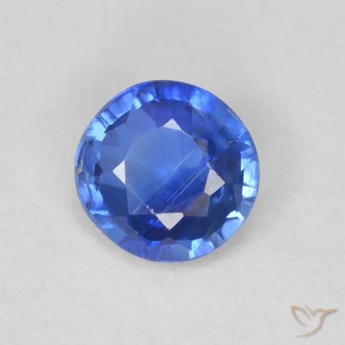 0.48ct Natural True Blue Kyanite, Round, SI