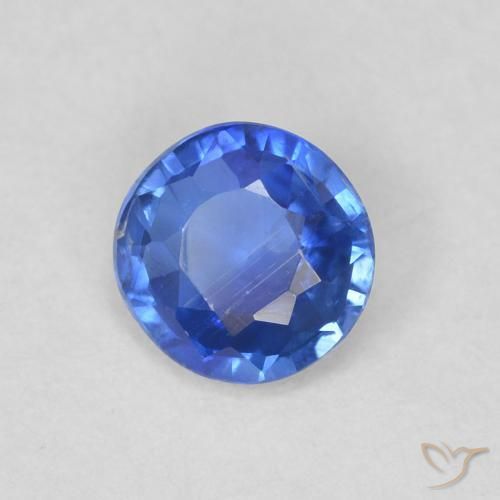 0.48 ct Blue Kyanite Stone, Natural Kyanite in Round Facet Shape for Sale
