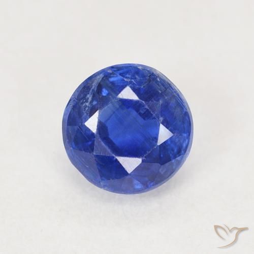 0.71ct Natural Navy Blue Kyanite, Round, SI