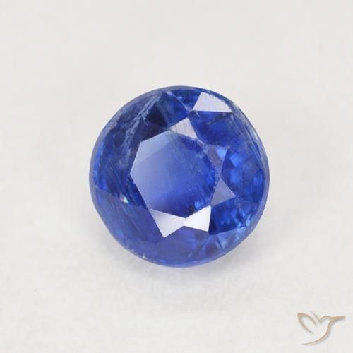 0.71 ct Blue Kyanite Stone, Natural Kyanite in Round Facet Shape for Sale