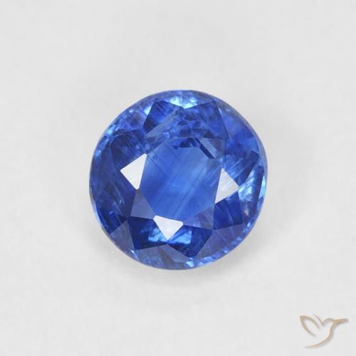 0.69ct Natural True Blue Kyanite, Round, SI