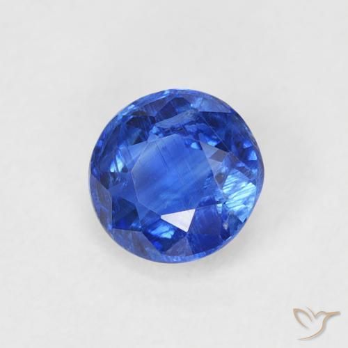 0.69 ct Blue Kyanite Stone, Natural Kyanite in Round Facet Shape for Sale
