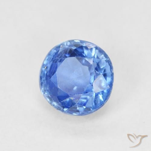 0.72 ct Blue Kyanite Stone, Natural Kyanite in Round Facet Shape for Sale