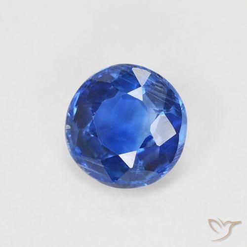 0.64 ct Blue Kyanite Stone, Natural Kyanite in Round Facet Shape for Sale