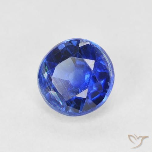 0.82 ct Blue Kyanite Stone, Natural Kyanite in Round Facet Shape for Sale