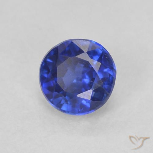 0.39 ct Blue Kyanite Stone, Natural Kyanite in Round Facet Shape for Sale
