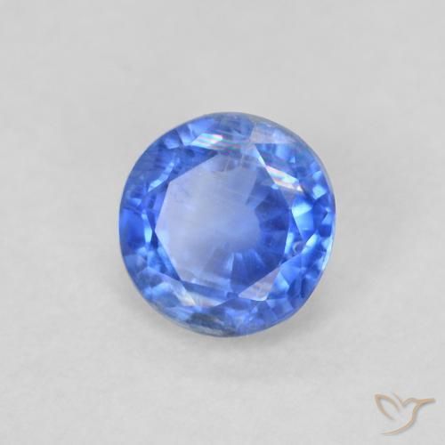 0.31 ct Blue Kyanite Stone, Natural Kyanite in Round Facet Shape for Sale