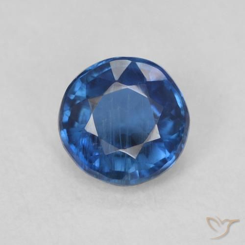 0.36ct Natural Navy Blue Kyanite, Round, SI