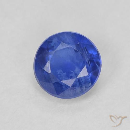 0.39ct Natural Dark Blue Kyanite, Round, SI