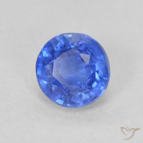 0.44 ct Blue Kyanite Stone, Natural Kyanite in Round Facet Shape for Sale