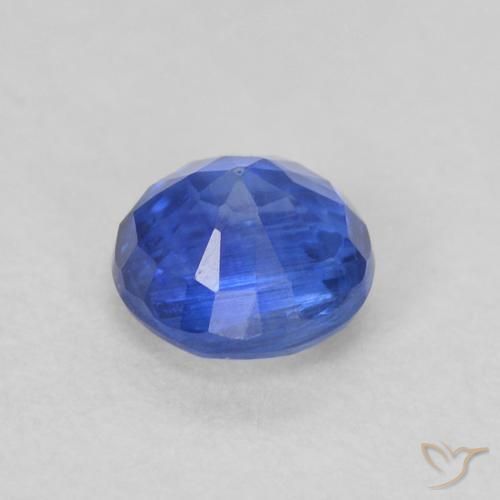 Kyanite Gemstone in 4.3 mm Size for Sale, Kyanite Stone in Deep Azure Blue Color
