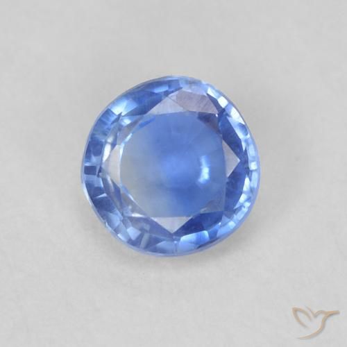 0.38ct Natural Light Blue Kyanite, Round, VS-SI