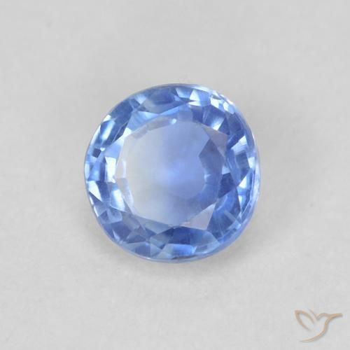 0.38 ct Blue Kyanite Stone, Natural Kyanite in Round Facet Shape for Sale