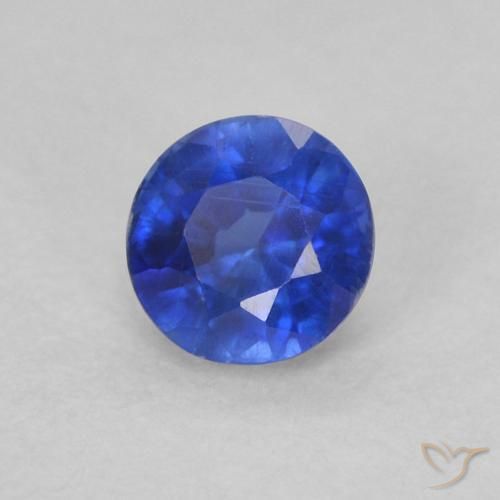 0.38 ct Blue Kyanite Stone, Natural Kyanite in Round Facet Shape for Sale