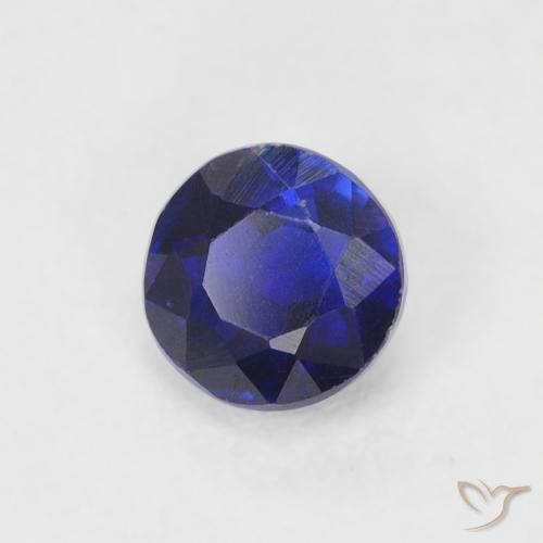 0.47 ct Blue Kyanite Stone, Natural Kyanite in Round Facet Shape for Sale
