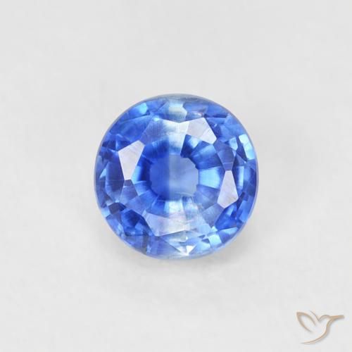 0.41ct Natural True Blue Kyanite, Round, VS-SI