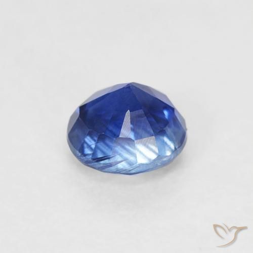Kyanite Gemstone in 4.3 mm Size for Sale, Kyanite Stone in Navy Blue Color