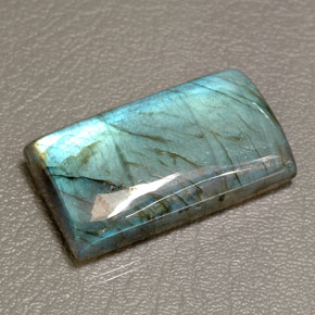 66.83 ct Multicolor Labradorite Gemstone, Labradorite Gem in Baguette Cabochon Shape for Sale.