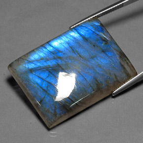73.73 ct Multicolor Labradorite Stone, Natural Labradorite in Baguette Cabochon Shape for Sale