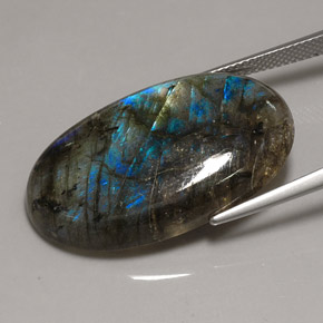 Labradorite Gemstone in 30.5 x 18.6 mm Size for Sale, Labradorite Stone in Multicolor Color