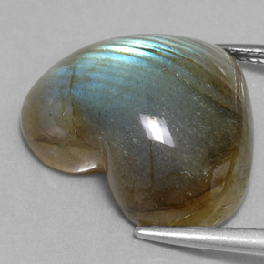 Labradorite Gemstone in 18.1 x 15.4 mm Size for Sale, Labradorite Stone in Multicolor Color