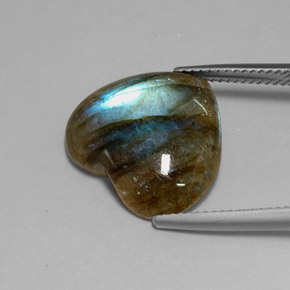 Labradorite Gemstone in 17.4 x 15.3 mm Size for Sale, Labradorite Stone in Multicolor Color