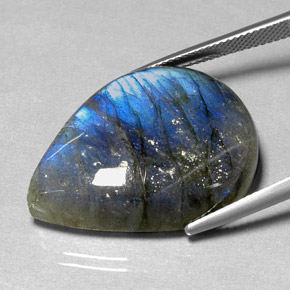 Labradorite Gemstone in 28.9 x 21.9 mm Size for Sale, Labradorite Stone in Multicolor Color