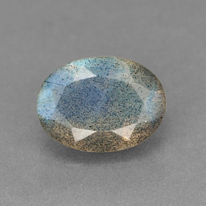 1.07 ct Multicolor Labradorite Gemstone, Labradorite Gem in Oval Facet Shape for Sale.