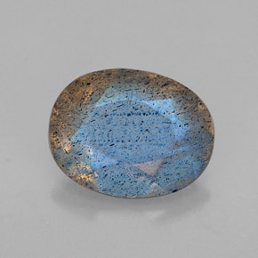 1.02 ct Multicolor Labradorite Gemstone, Labradorite Gem in Oval Facet Shape for Sale.