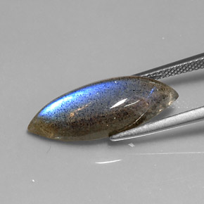 Labradorite Gemstone in 21.8 x 8 mm Size for Sale, Labradorite Stone in Multicolor Color