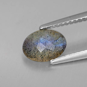 Labradorite Gemstone in 8 x 6 mm (calibrated) Size for Sale, Labradorite Stone in Multicolor Color