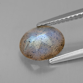 Labradorite Gemstone in 8.3 x 6.9 mm Size for Sale, Labradorite Stone in Multicolor Color
