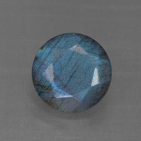 3.36 ct Multicolor Labradorite Gemstone, Labradorite Gem in Round Facet Shape for Sale.