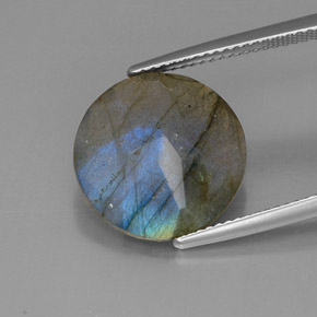 Labradorite Gemstone in 14.7 mm Size for Sale, Labradorite Stone in Multicolor Color