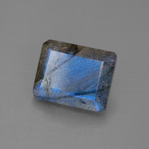 3.11 ct Multicolor Labradorite Stone, Natural Labradorite in Octagon Facet Shape for Sale