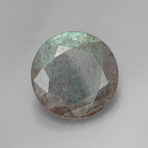 10.20 ct Multicolor Labradorite Stone, Natural Labradorite in Round Facet Shape for Sale