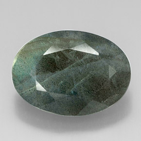 12.78 ct Multicolor Labradorite Gemstone, Labradorite Gem in Oval Facet Shape for Sale.