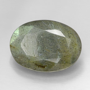 13.18 ct Multicolor Labradorite Stone, Natural Labradorite in Oval Facet Shape for Sale