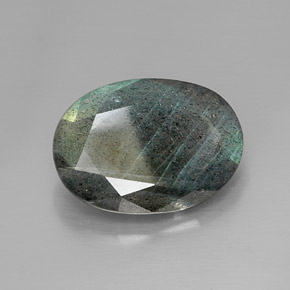 10.03 ct Multicolor Labradorite Gemstone, Labradorite Gem in Oval Facet Shape for Sale.