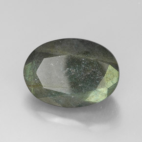 13.04 ct Multicolor Labradorite Stone, Natural Labradorite in Oval Facet Shape for Sale